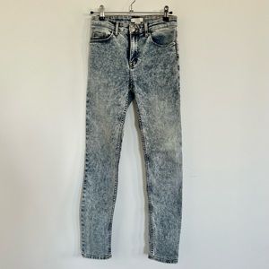 👖H&M Acid Washed 80s style skinny jeans Size 2👖